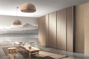 Wooden sliding doors system