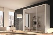 Bergen 3 Door Sliding Wardrobe with Mirrored Doors