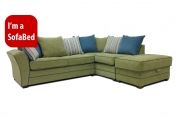 Samuel Chaise Corner Sofa Bed Right Hand with Scatter Cushions