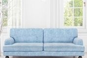 Amelia Fabric Blue 3 Seater - Sofa Bed