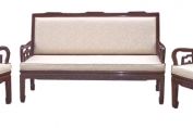 Chinese Rosewood High Back Sofa