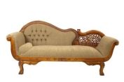 Lattice Carved Chaise Longue