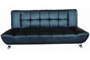 LPD Vogue Leather Sofa Bed in Black