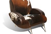 Domeba Cow Hide Armchair