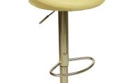 Deluxe Sorrento Leather Brushed Bar Stool Cream