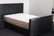 Signature Valentino TV Bed In Brown Or Black - 5ft Kingsize