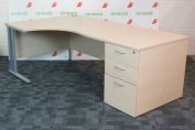 Corner Office Desk 1600mm With Matching Pedestal