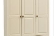 Richmond Cream Triple Wardrobe