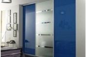 Wardrobe Design Blue Glass