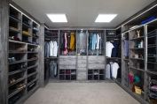 Fitted walk in wardrobe