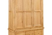 Devon Oak Triple Wardrobe