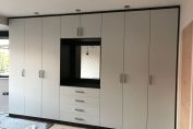 White opening doors wardrobe