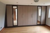 Brown bedroom wardrobe