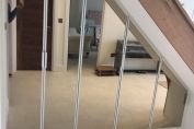 Wardrobe with mirror doors