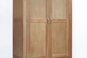Sherwood Oak Double Wardrobe with One Drawer
