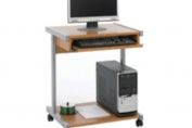 Jemini Intro Beech 650mm Mobile Computer Workstation Pack