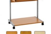 Jemini Intro Beech 800mm Mobile Computer Workstation Pack