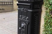 Vintage Style Cast Aluminium Freestanding Post Box Letter Box