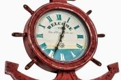 LARGE Vintage Style Nautical Anchor Wall Clock 72cm