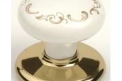 Gainsborough Hardware Belgrave Bright Gold Porcelain Door Knob Gainsborough Hardware Belgrave Bright Gold Porcelain Door Knob