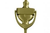 Core door knocker brass