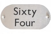 Oval Stainless Steel House Sign (WSS3)