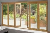 TRUFOLD 46 Supreme External Unfinished Oak Folding Sliding Patio Door set