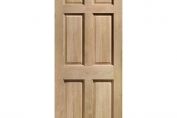 XL External Oak Un-finished Colonial 6 Panelled Door