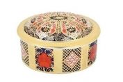 Medium Oval Collectors Box Royal Crown Derby Old Imari 1128