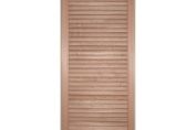 WoodDoor+ Lauan Hardwood Open Louvre Door