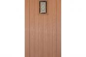 WoodDoor+ External Oak Chancery Onyx Triple Glazed Door