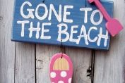 Gone To The Beach' Sign