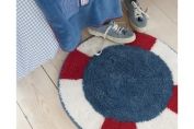 Sailing Boats Bedroom Rug, Blue