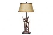 Triple Antler Table Lamp